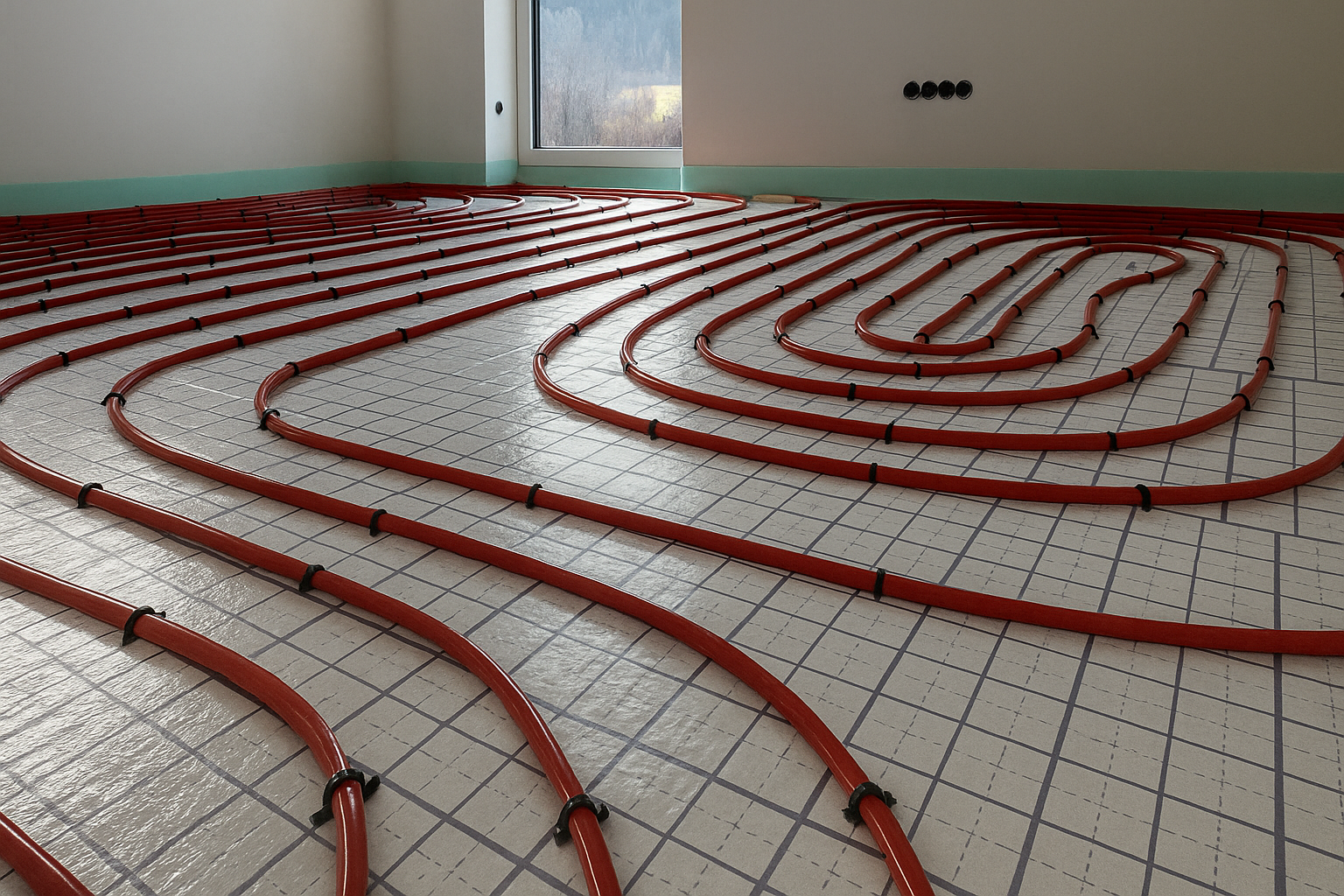 Fußbodenheizung spülen Einfamilienhaus