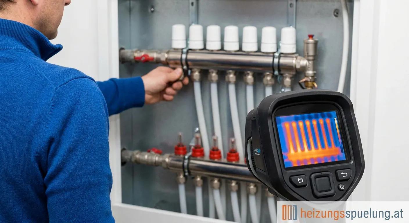Hydraulischer Abgleich einer Heizungsanlage durch Fachpersonal