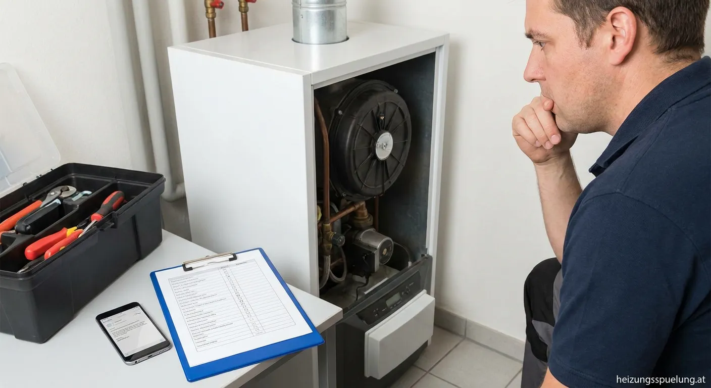 Kunde prüft Wartungsunterlagen und bereitet Reklamation vor